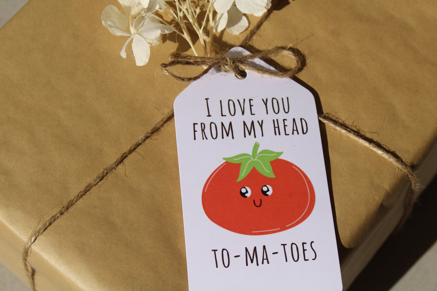 Love You From My Head To-ma-Toes - Gift Tag