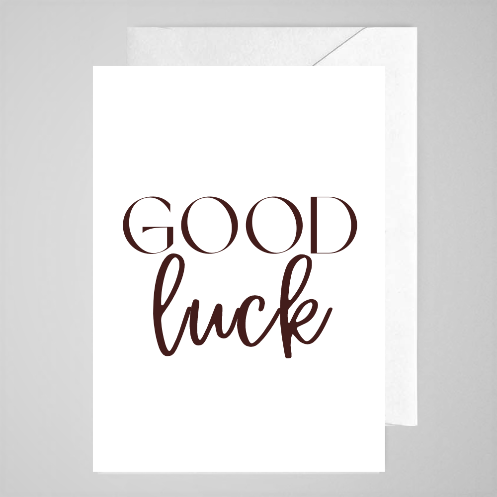 Good Luck - Greeting Card