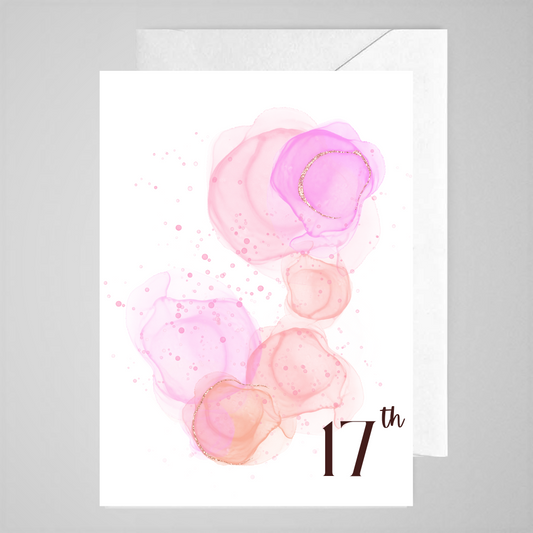17th (pink WC) - Greeting Card