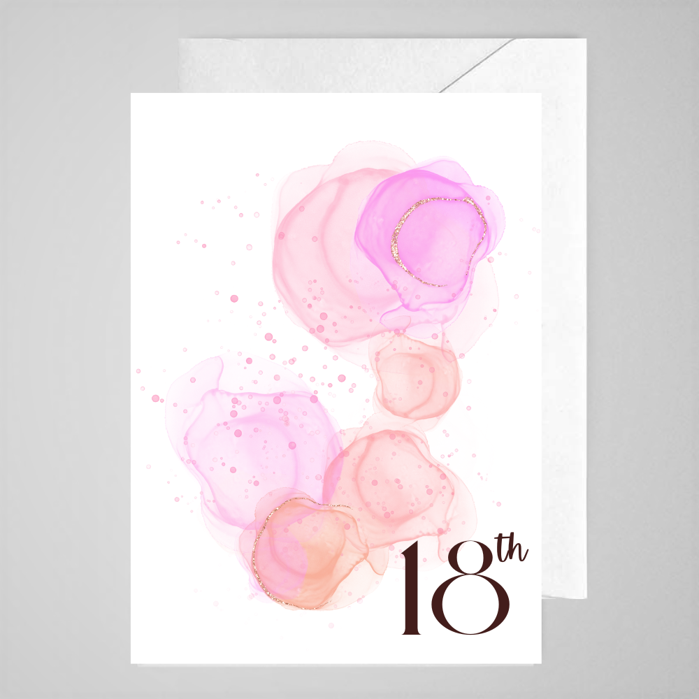 18th (pink WC) - Greeting Card