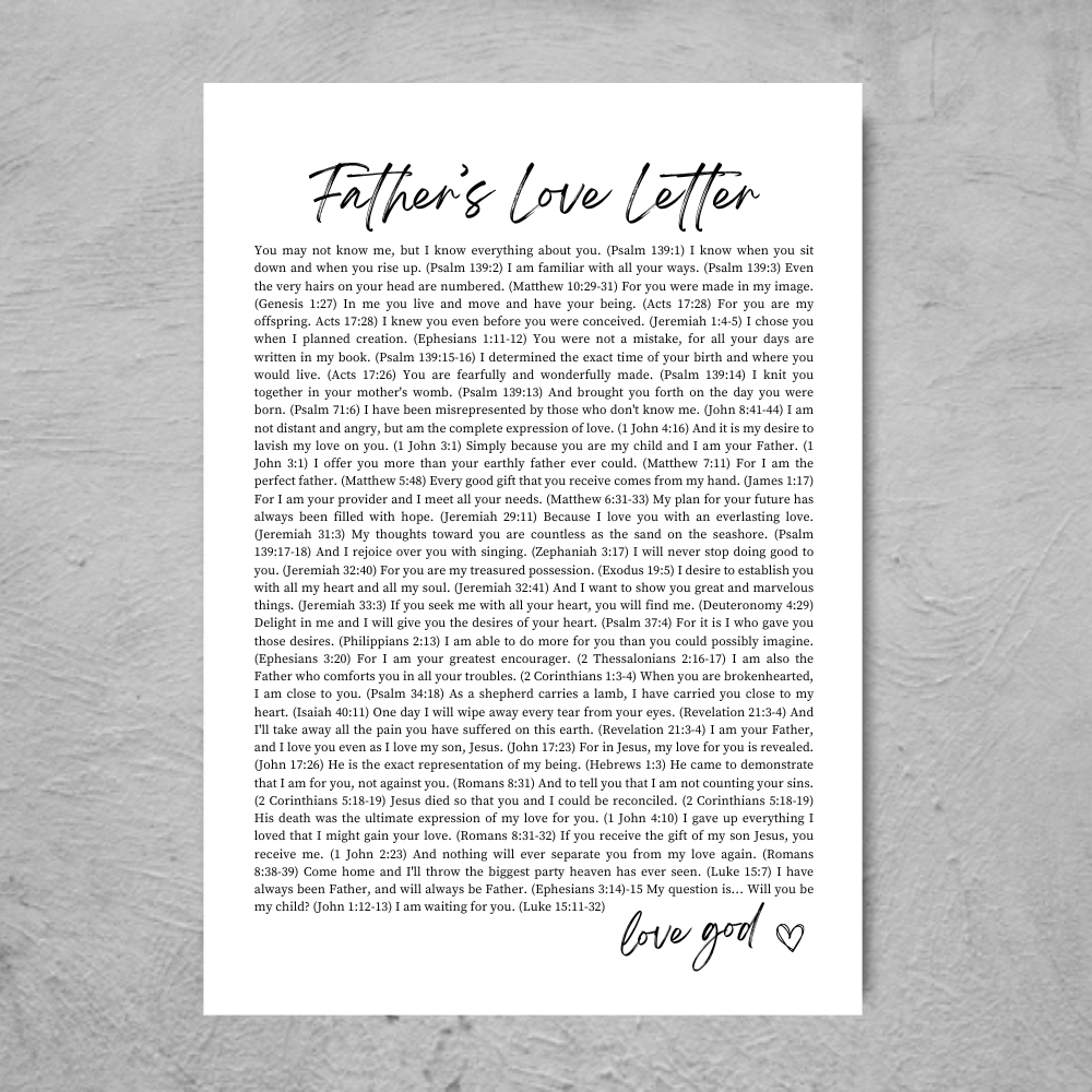 Father's Love Letter - Print