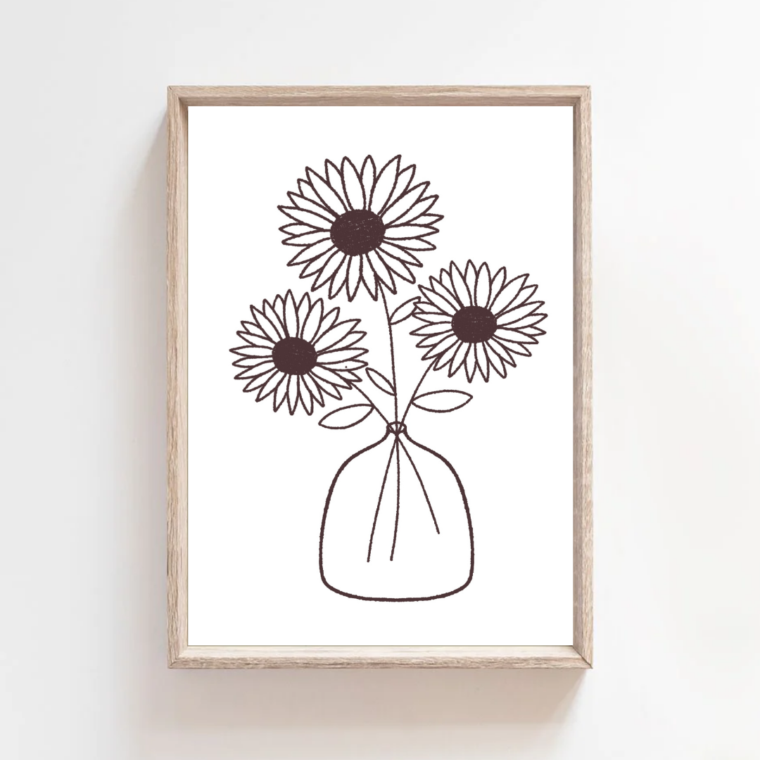 Flower Jar (plain) - Print