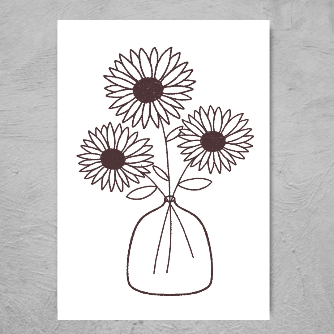 Flower Jar (plain) - Print