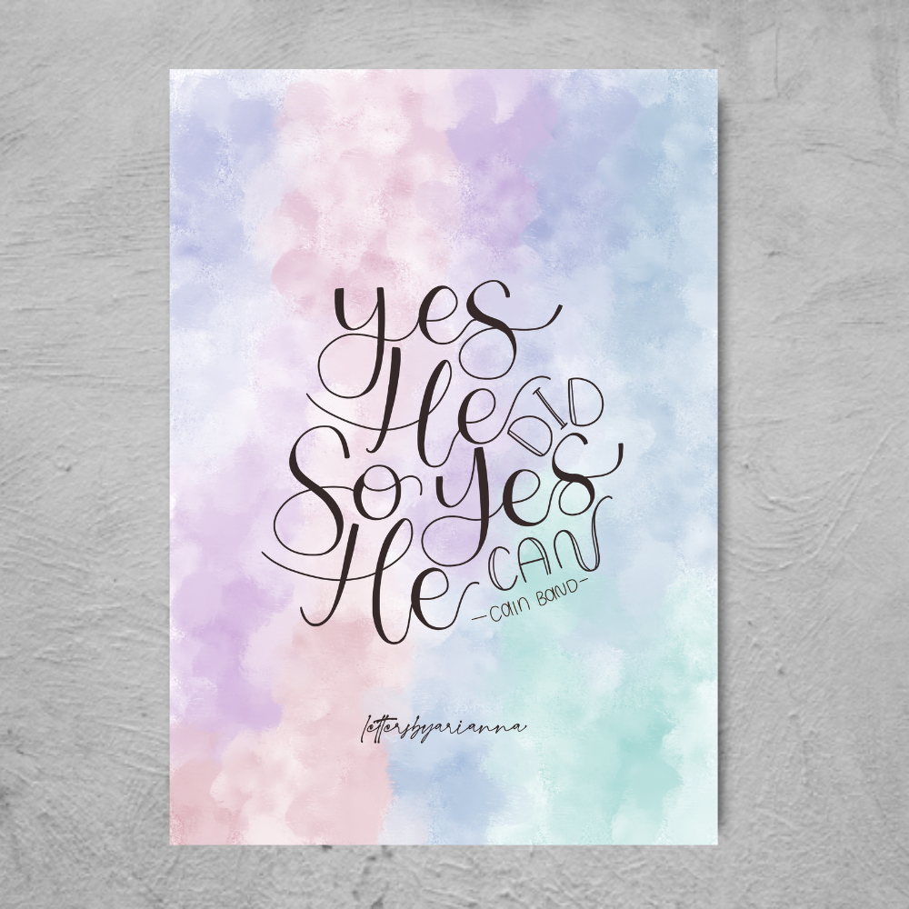 Yes He Did, Yes He Can (colour) - Print
