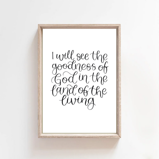 See Goodness of God (Psalm 27:3) - Print
