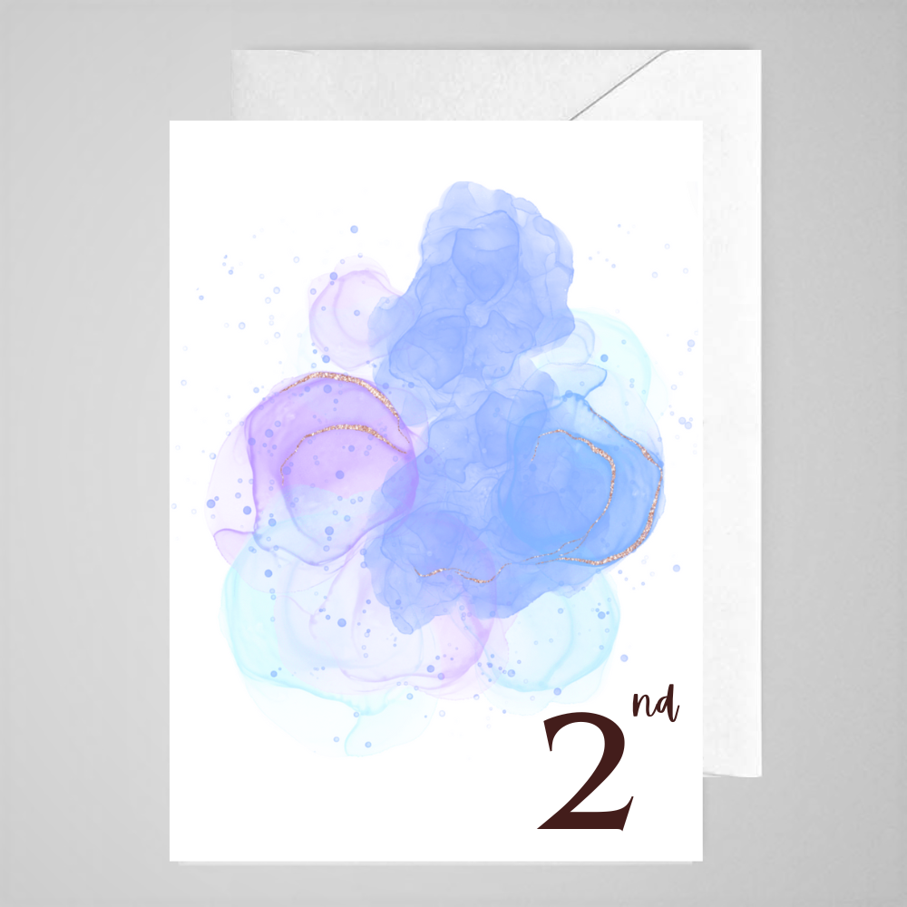 2nd (purple WC) - Greeting Card