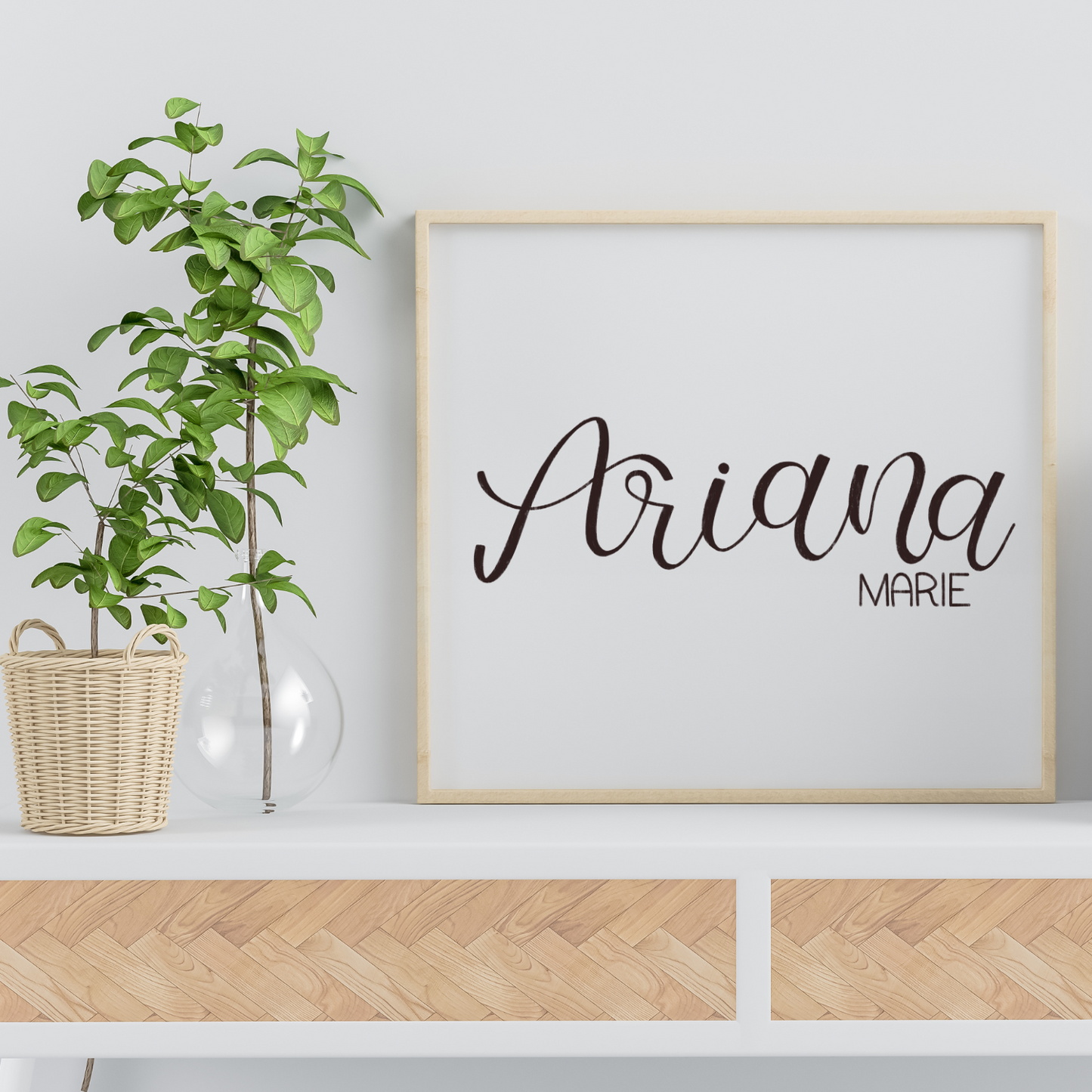 Custom Name Art (square)