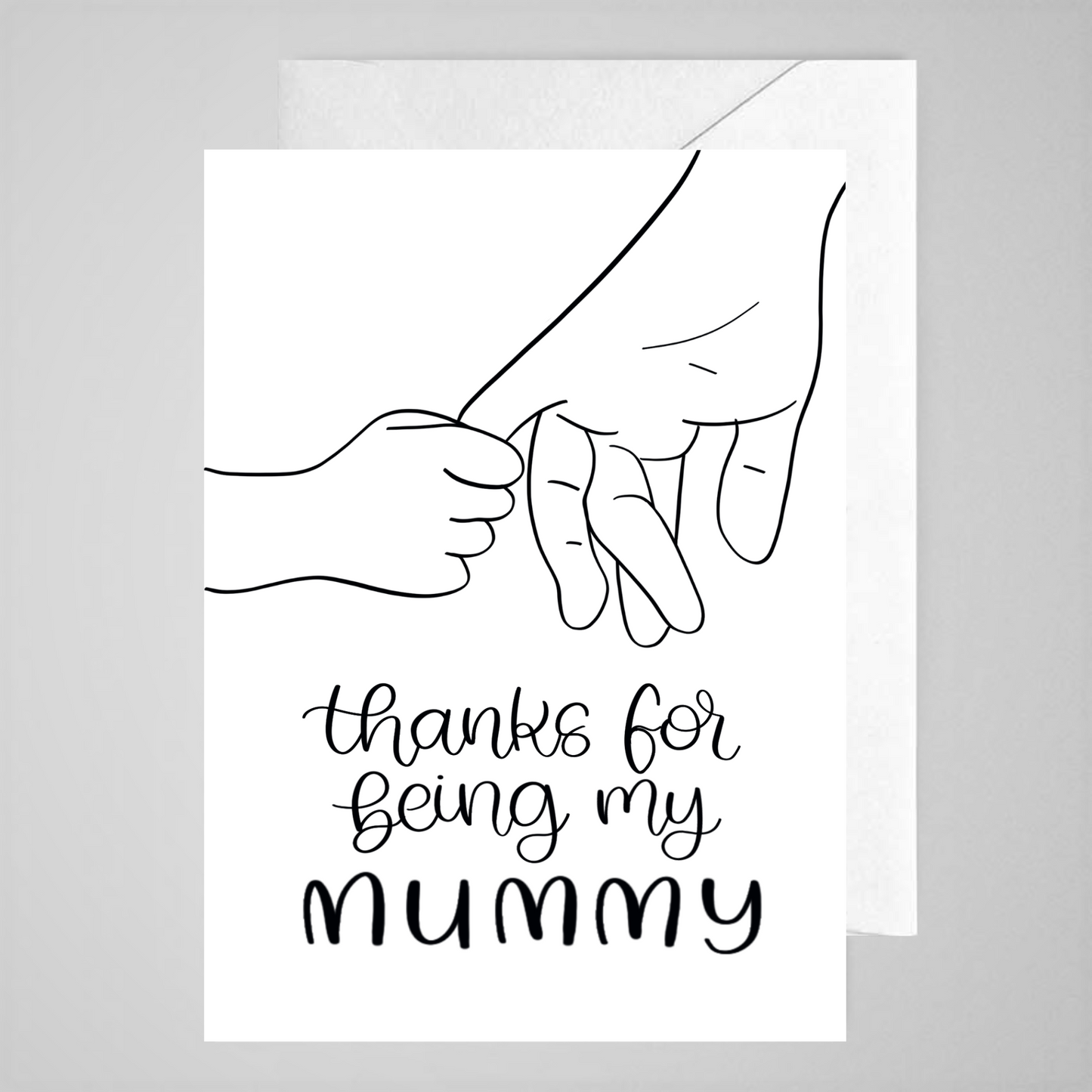 Thanks For Being My Mummy - Greeting Card