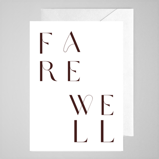 Farewell (square) - Greeting Card