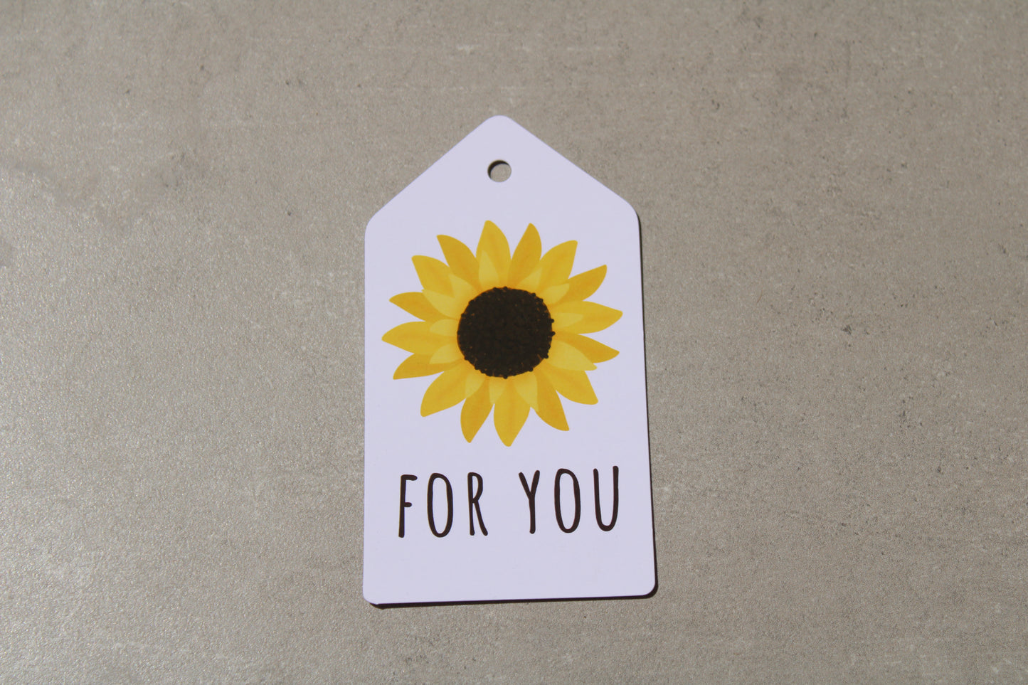 For You (sunflower) - Gift Tag