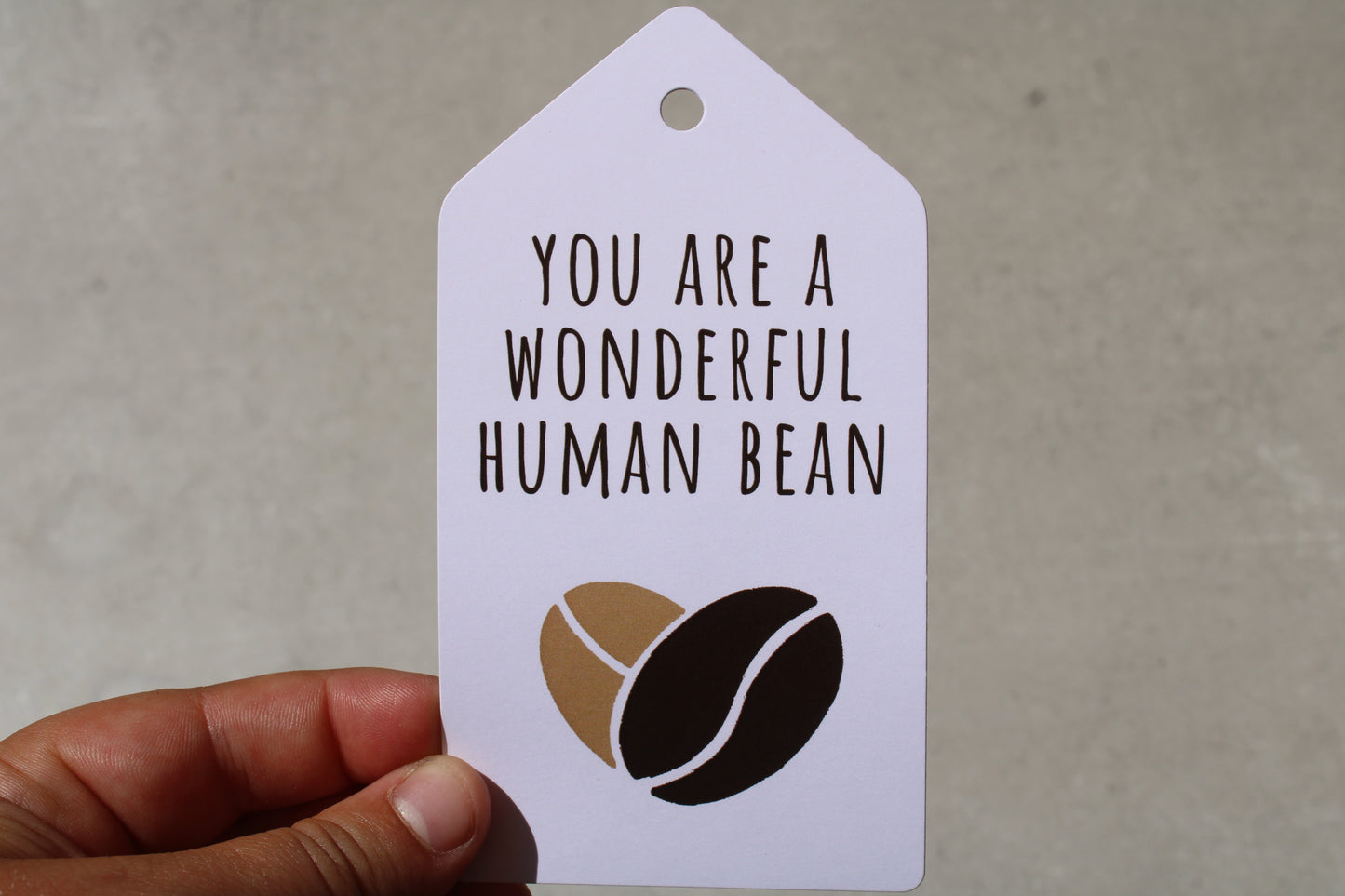 Wonderful Human Bean - Gift Tag
