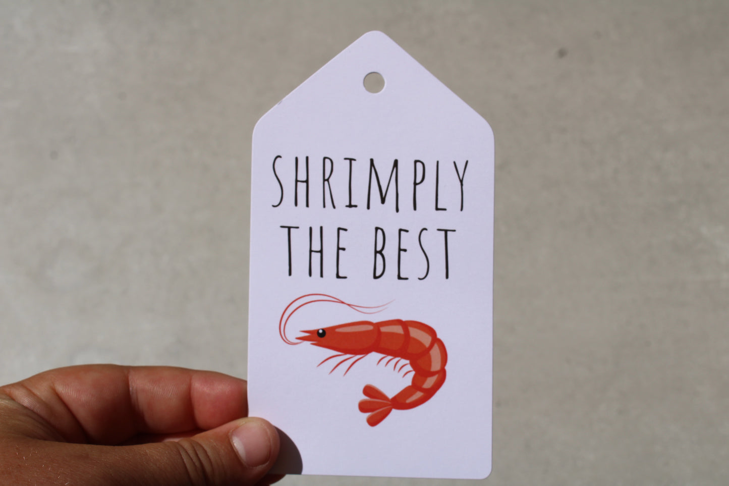 Shrimply The Best - Gift Tag