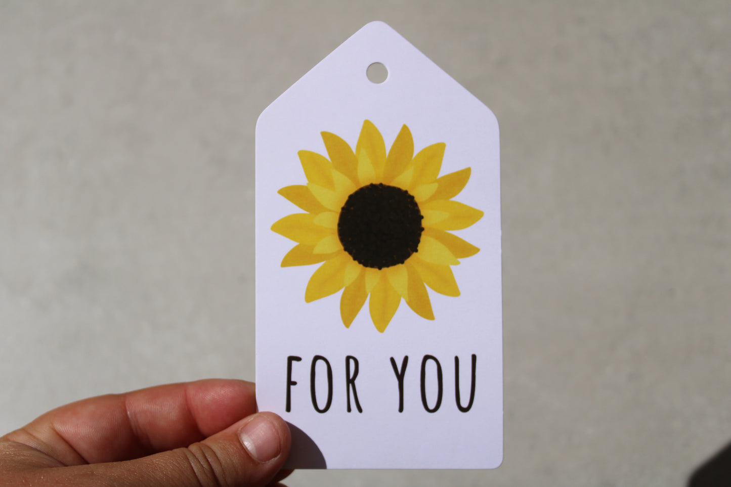 For You (sunflower) - Gift Tag
