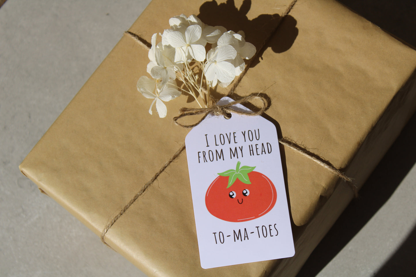 Love You From My Head To-ma-Toes - Gift Tag