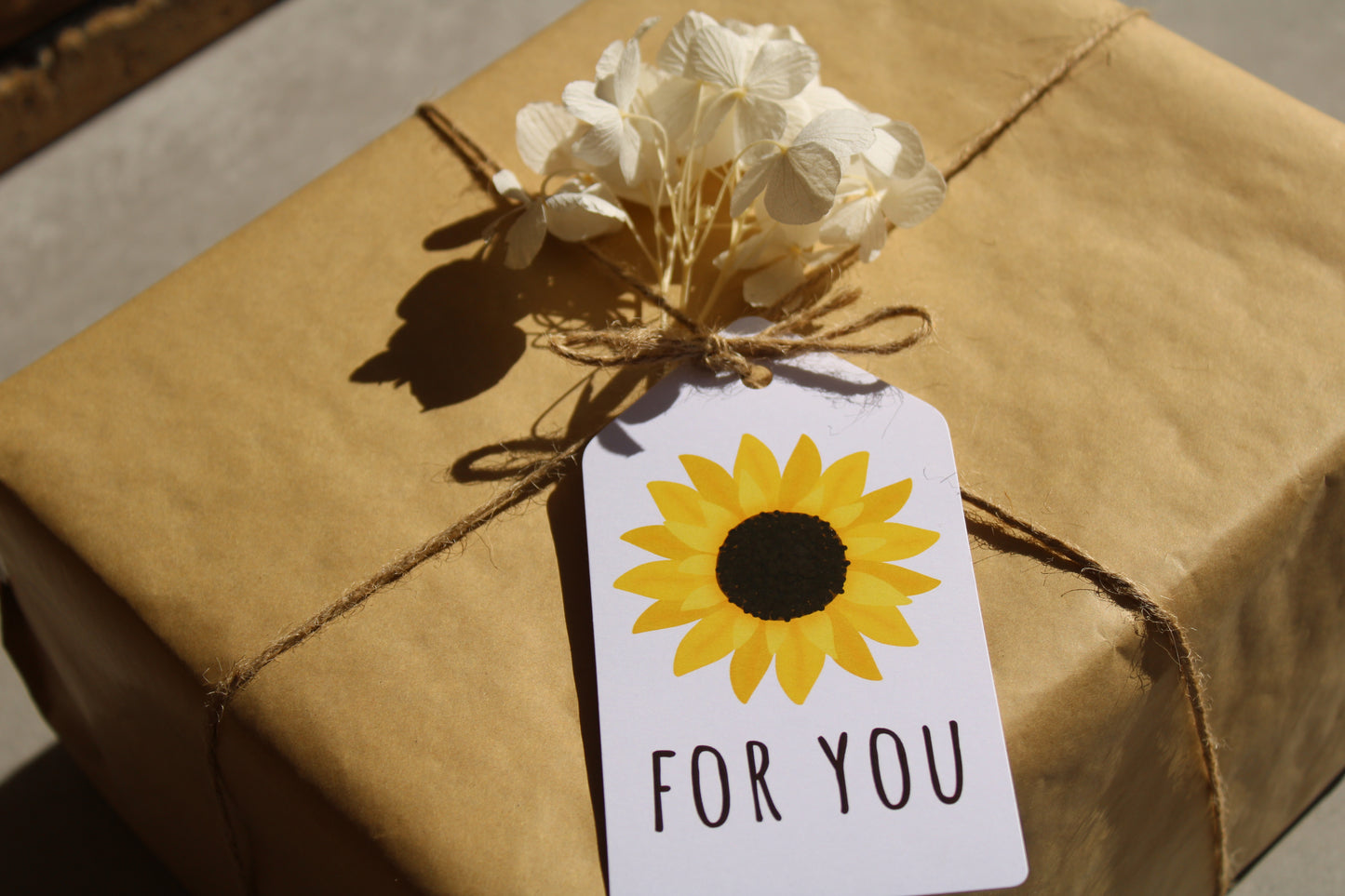 For You (sunflower) - Gift Tag