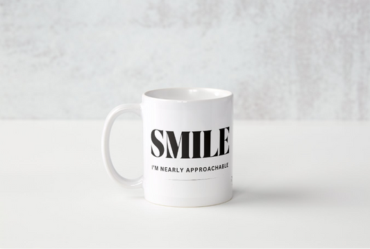 Smile, I'm Nearly Approachable - Mug