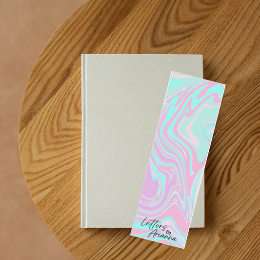 Aqua Swirl - Bookmark