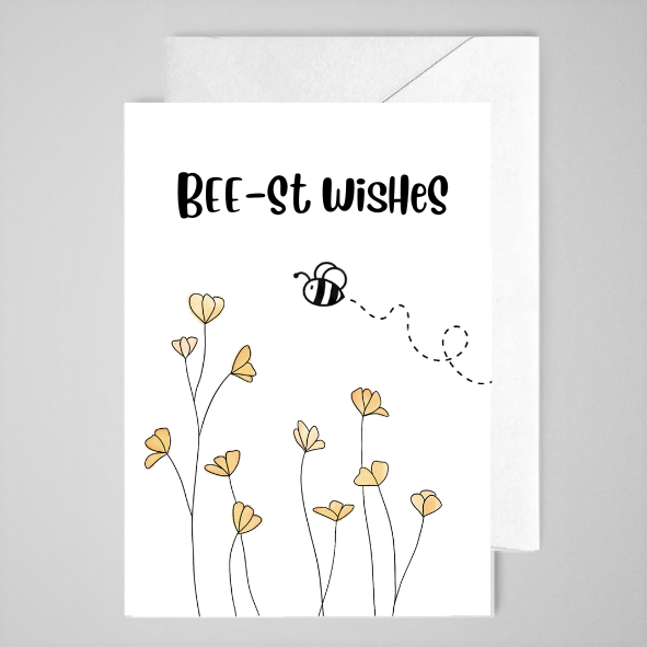 Bee-st Wishes - Greeting Card