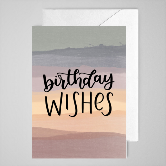 Birthday Wishes (rainbow) - Greeting Card