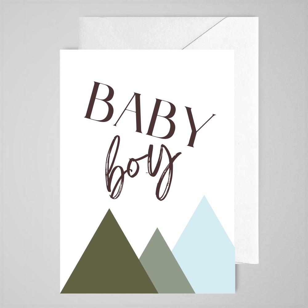 Baby Boy (mountain) - Greeting Card