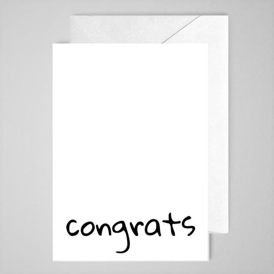 Congrats Card (Bottom) - Greeting Card