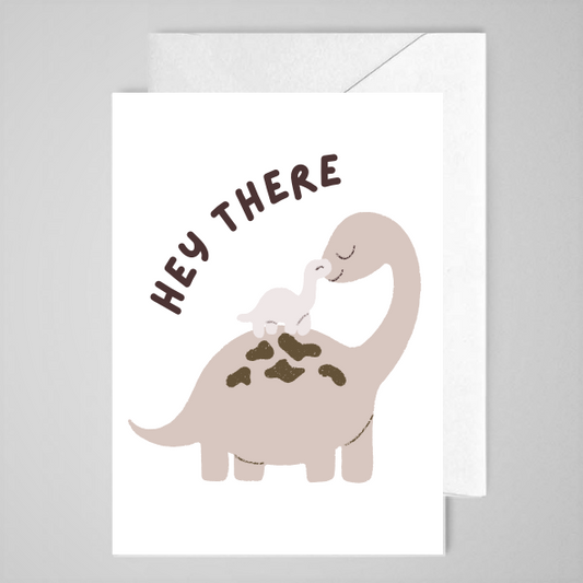Hey There (dino) - Greeting Card
