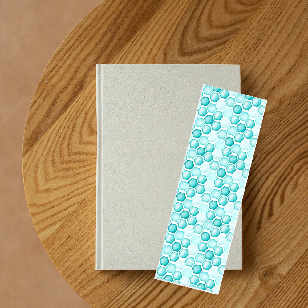 Blue Honeycomb- Bookmark