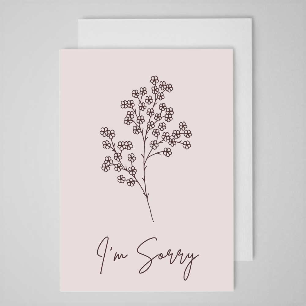 I'm Sorry (florist) - Greeting Card