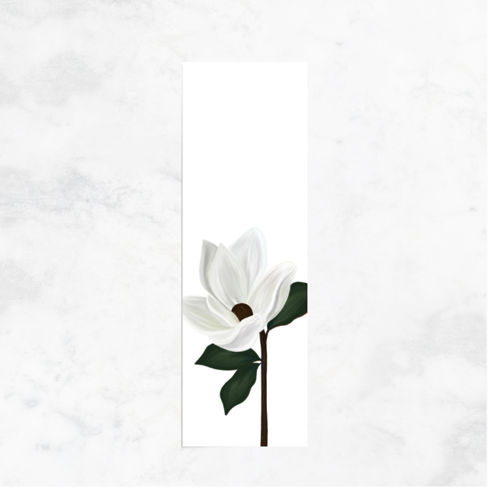 White Magnolia - Bookmark