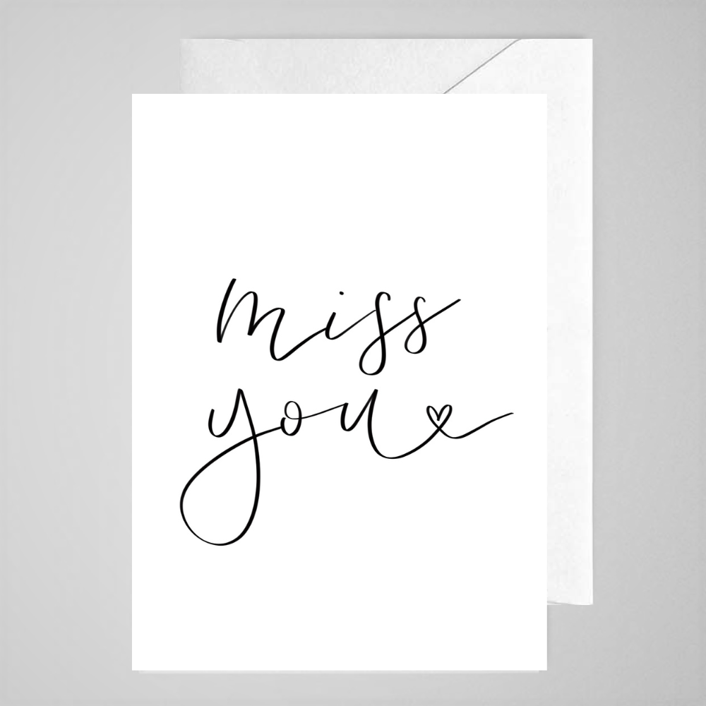 Miss You (plane) - Greeting Card