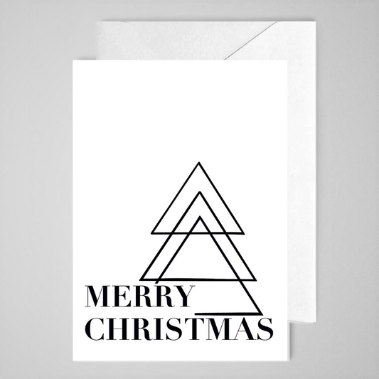 Modern Christmas Card - Greeting Card