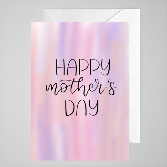 Happy Mother's Day (pink back) - Greeting Card