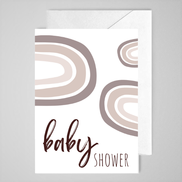 Baby Shower (rainbow) - Greeting Card