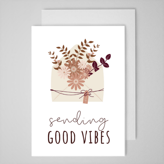 Sending Good Vibes (envelope) - Greeting Card