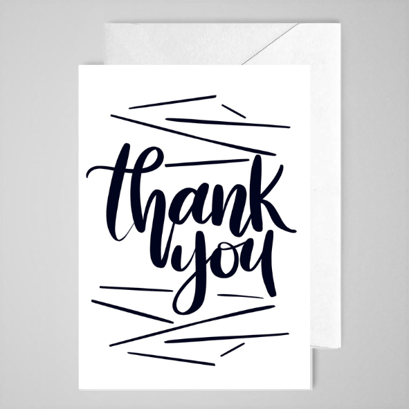 Thankyou Card (line) - Greeting Card