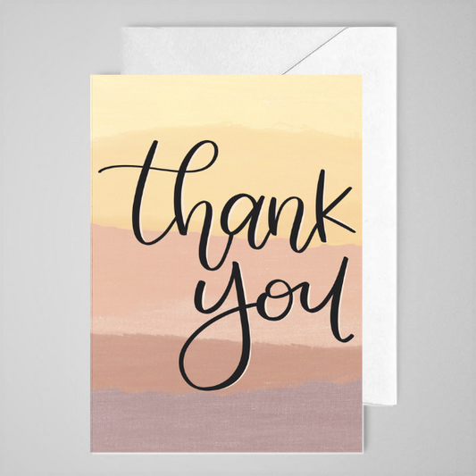 Thankyou Card (sunset) - Greeting Card
