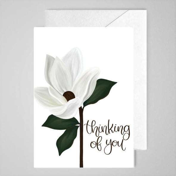 Thinking of You (magnolia) - Greeting Card