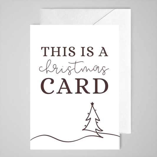This is a Christmas Card (line) - Greeting Card