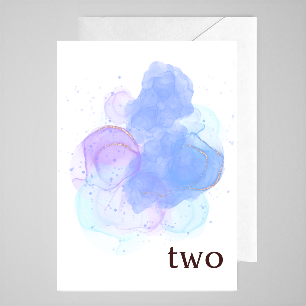 Two (2nd) - Greeting Card