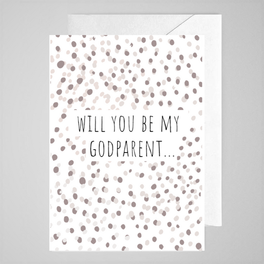 Will You Be Godparents - Greeting Card